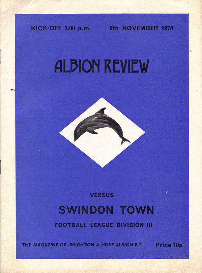 <b>Saturday, November 9, 1974</b><br />vs. Brighton and Hove Albion (Away)